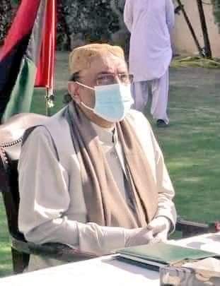 Happy healthy and fit  Ex-president Asif Ali Zardari.
