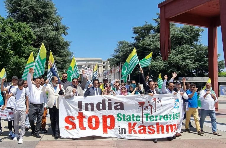 Kashmiris take freedom battle to UN rights headquarters in Geneva