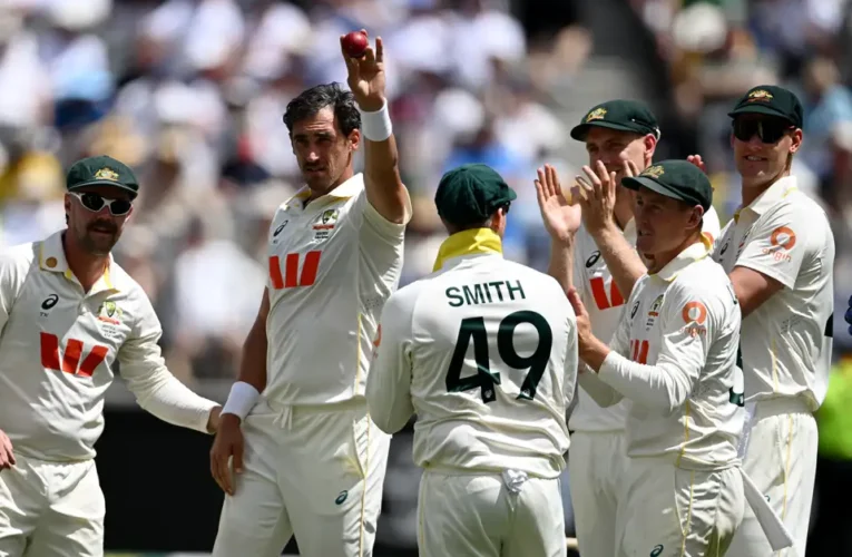 “Starc Shines as Australia Dismantles England for 172 in Ashes First Test”