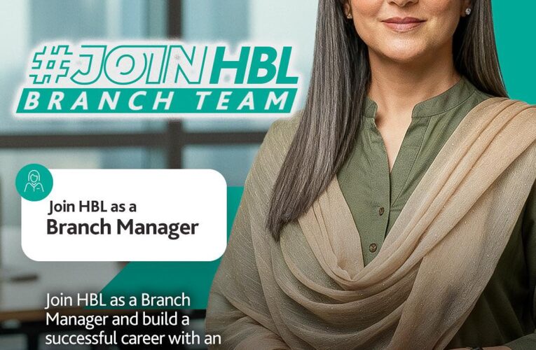 Become an HBL Branch Manager and build a strong foundation for your future.