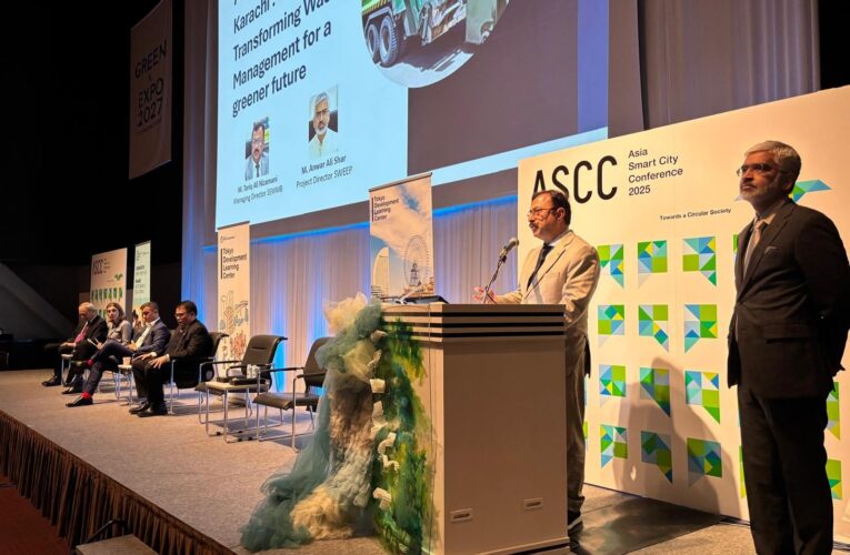 Managing Director Sindh Solid Waste Management Board proudly represented Pakistan at the Asia Smart City Conference, showcasing Karachi’s journey toward sustainable waste management.