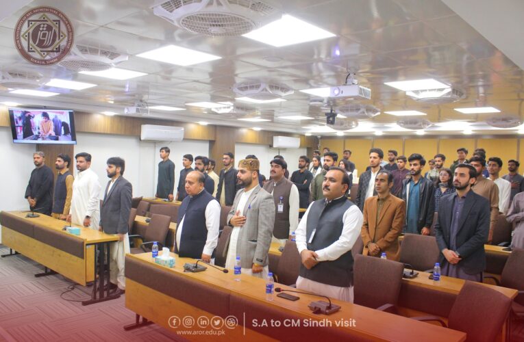 𝐌𝐫. 𝐌𝐚𝐧𝐬𝐨𝐨𝐫 𝐀𝐥𝐢 𝐒𝐡𝐚𝐡𝐚𝐧𝐢, 𝐒𝐩𝐞𝐜𝐢𝐚𝐥 𝐀𝐬𝐬𝐢𝐬𝐭𝐚𝐧𝐭 𝐭𝐨 𝐂𝐡𝐢𝐞𝐟 𝐌𝐢𝐧𝐢𝐬𝐭𝐞𝐫 𝐒𝐢𝐧𝐝𝐡 𝐨𝐧 𝐒𝐭𝐮𝐝𝐞𝐧𝐭 𝐀𝐟𝐟𝐚𝐢𝐫𝐬, 𝐕𝐢𝐬𝐢𝐭𝐬 𝐀𝐫𝐨𝐫 𝐔𝐧𝐢𝐯𝐞𝐫𝐬𝐢𝐭𝐲 𝐒𝐮𝐤𝐤𝐮𝐫