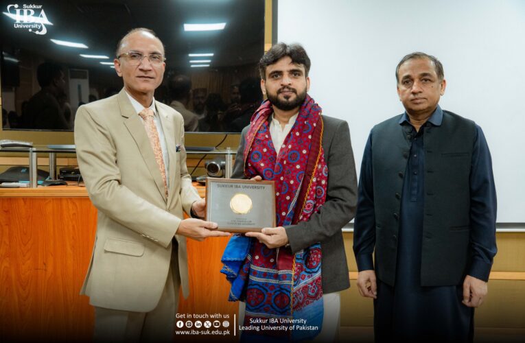 On 28th November 2025, Sukkur IBA University had the honor of hosting Mr. Mansoor Ali Shahani, Special Assistant to the Chief Minister of Sindh on Student Affairs. His visit marked an important engagement aimed at strengthening the connection between the Government of Sindh and the student community.