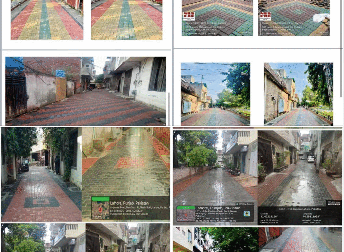 15000 residential streets of Lahore are being constructed with close to 6000 completed. From potholes, mud and ruins, to this.