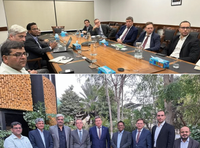 European Union in Pakistan’s Ambassador to Pakistan, Raimundas Karoblis, along with a delegation from the European Investment Bank (EIB) led by Head of Division Edvardas Bumsteinas, visited the Sindh People’s Housing for Flood Affectees (SPHF) office in Karachi