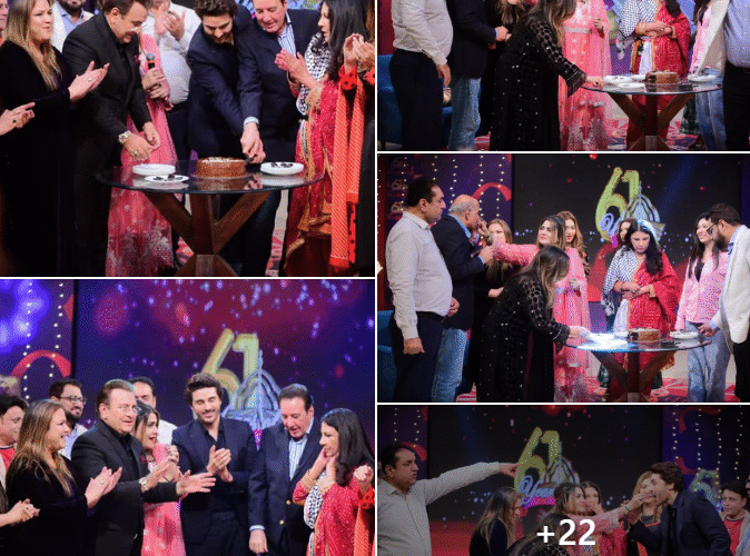 Ptv’s 61st anniversary celebrations cake cutting ceremony at ptv karachi centre