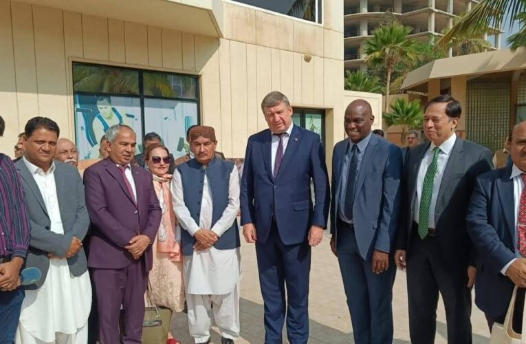 The Closing Ceremony of Strengthening Resilience of Agri-Food System (SRAS) project implemented in Tharparkar and UmerKot Districts, for the betterment of their livelihood, crop production and livestock, was held at Avari Towers Hotel, Karachi.
