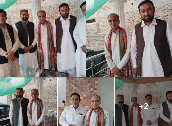 Teachers from Moro led by Sain Nazir Shah, gothai Roshan Malak besides friends visited Khera House Dadu
