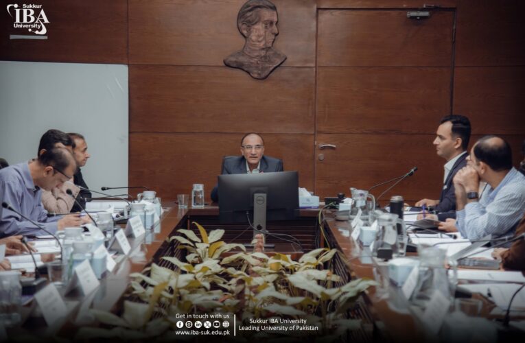 Sukkur IBA University successfully conducted the 20th Meeting of the Board of Advanced Studies & Research (BASR) on November 25, 2025, at the Main Campus Boardroom.