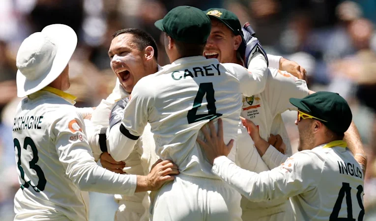 Australia Seal Ashes with 82-Run Win in Adelaide Test