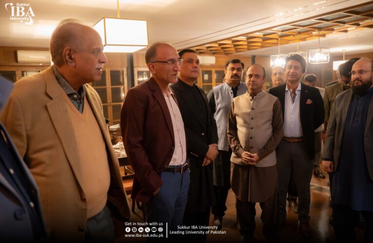 Mr. Hasan Ali Khan, Chairman of the Board and Managing Director of Continental Biscuits Limited (CBL), graciously hosted Vice Chancellor Prof. Dr. Asif Ahmed Shaikh and the top management of Sukkur IBA University—including Pro-Vice Chancellors, Registrar, Deans, HoDs, and Sectional Heads—at a special dinner in honor of the University’s recent achievements