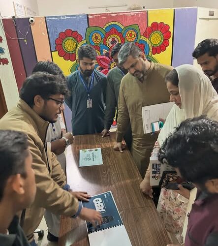 SZABIST ZABTech Hyderabad organized a Mini Exhibition in which students presented their creative projects, innovative concepts, and practical skill-based work