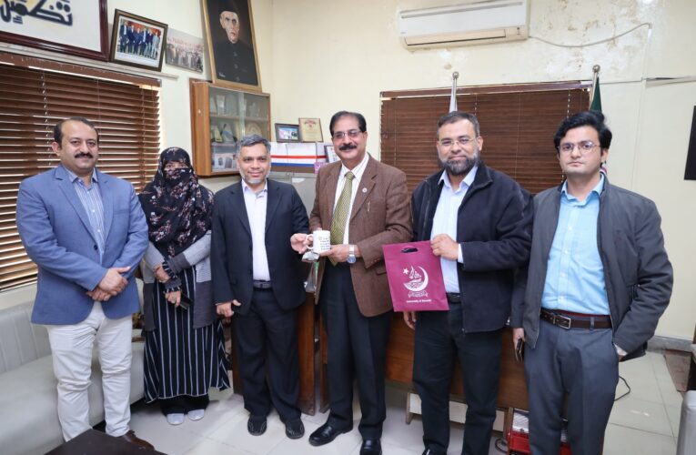 A consultative meeting was held between representatives of the Department of Food Science and Technology, University of Karachi, Nutrition International, and Mr. Sanaullah Ghuman, General Secretary, Pakistan National Heart Association (PANAH), to deliberate on the challenge of industrially produced trans fatty acids (iTFA) in Pakistan