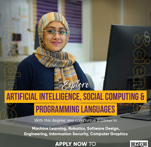 The 𝗖𝗼𝗺𝗽𝘂𝘁𝗲𝗿 𝗦𝗰𝗶𝗲𝗻𝗰𝗲 program at Habib University is where your technical genius meets global purpose.