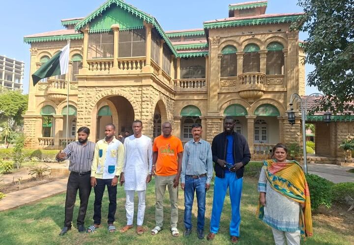 A group of tourists from South Africa visited the Quaid-e-Azam House Museum today. They showed keen interest in the museum’s antique materials and appreciated the historical significance of the beautifully preserved house.