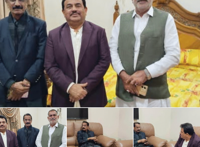 A meeting with Nawab Ali Khan Wassan Ex-MNA and President Pakistan Peoples Party District Khair Pur at Wassan House Khair Pur