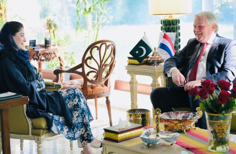 CM Maryam Nawaz Sharif Meets Ambassador of Netherlands H.E. Robert- Jan Siegert 