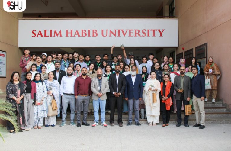 Students from The Aga Khan Education Service, Pakistan, Gilgit, Chitral, and the South region visited Salim Habib University (SHU)