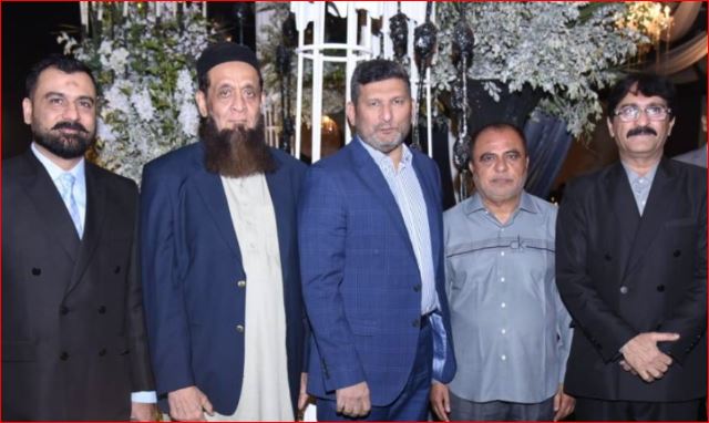 Late Mr Haji Amin Thara and Mr Amir Thara CEO Thara  Group hosted Valima  Reception  of his Son Amir Thara with daughter of Mr. Ashfaq Munaf (PIRASALEH)