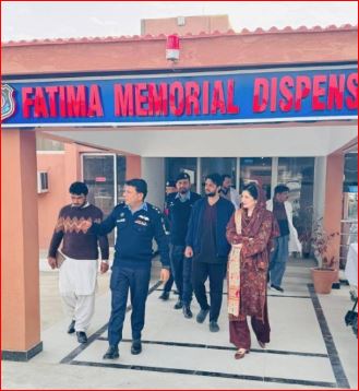 District Health Officer Islamabad, Dr. Syeda Rashida Batool, visited Fatima Memorial Dispensary, Police Lines Headquarters, Islamabad, along with Mr. Abdul Haque Umrani