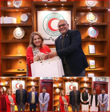 A Fond Farewell to a Valued Partner The Honorable Chairperson PRCS, Mrs. Farzhana Naek, along with her Secretariat, bid a warm farewell to the outgoing Head of Delegation IFRC in Pakistan, Mr. Farid Abdul Qadir.