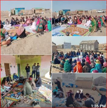 Mr. Fayaz Shah, Country Director, Malteser International, accompanied by Ms. Lubna, Monitoring Officer, continued to visit SRSO – Sindh Rural Support Organization interventions