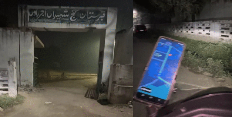 Delivery Rider Shocked to Find Himself at a Cemetery Late at Night