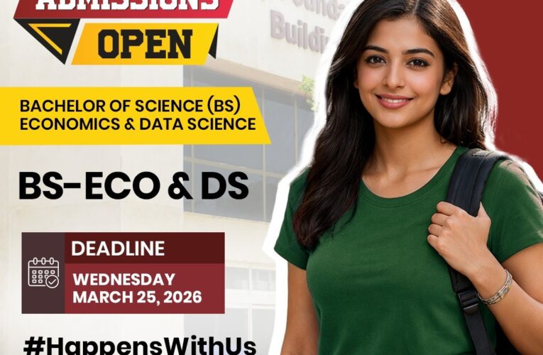 Apply Now: BS Economics & Data Science Program at IBA Karachi, School of Economics & Social Sciences (SESS)