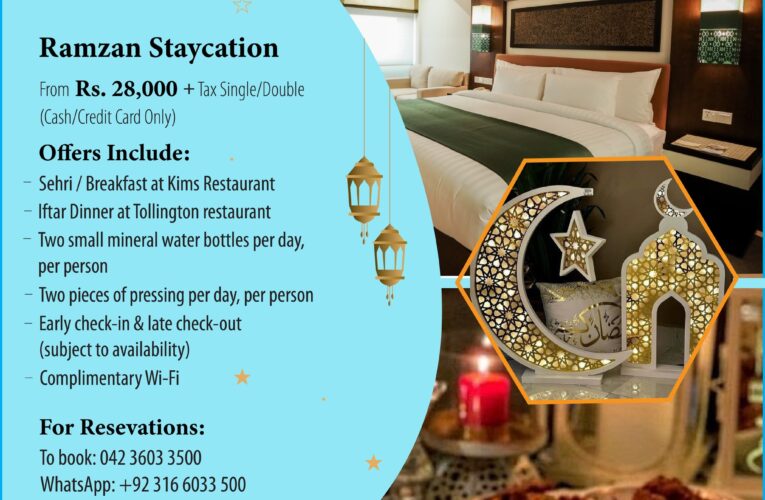 Celebrate Ramzan with a Luxurious Staycation at Avari Lahore