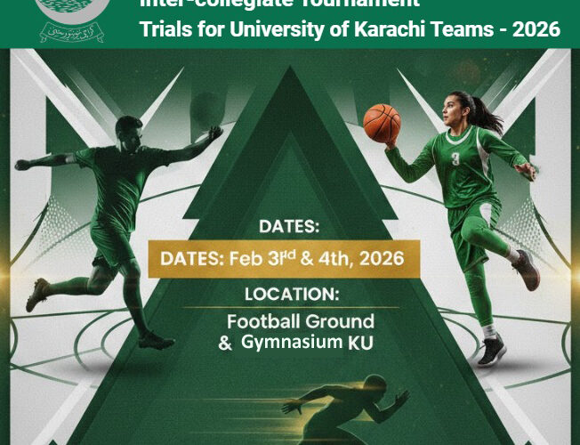 University of Karachi Opens Trials for Inter-Collegiate Faculty Teams