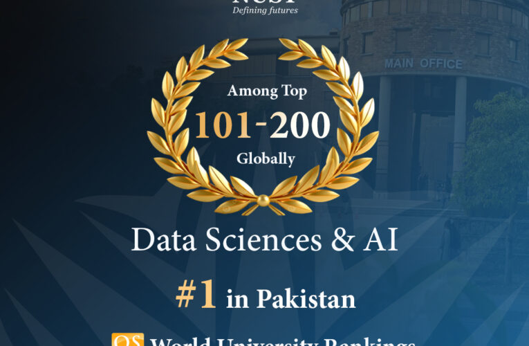 NUST Enters QS 2026 Subject Rankings, Places Among Top 101–200 Globally in Data Science and AI, Retains #1 Position in Pakistan
