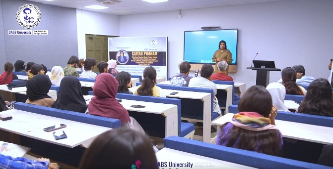 SABS University Jamshoro Hosts Motivational Session by Caiyad Phahad on Self-Discovery, Mental Health, and Stress Management