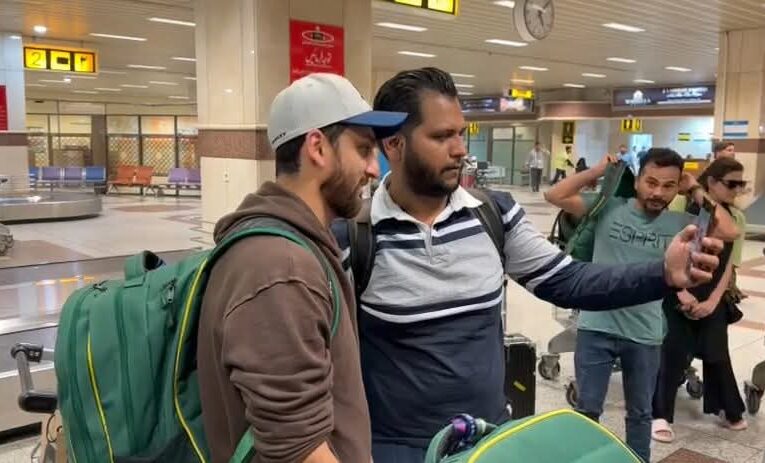 Pakistan cricket team players have returned to Lahore after participating in the World Cup