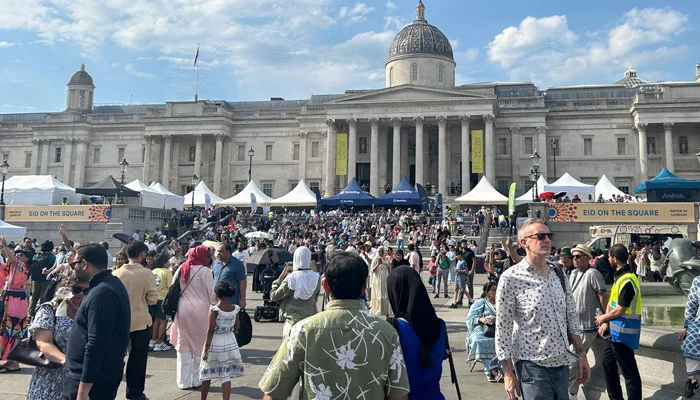 London: Grand Eid Festival Held at Trafalgar Square