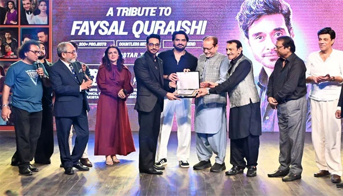 Faisal Qureshi Honored with Lifetime Achievement Award at Grand Tribute Event