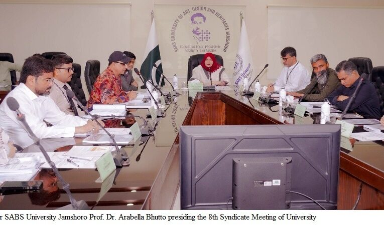 SABS University Jamshoro Holds 8th Syndicate Meeting, Approves Important Academic, Financial and Development Matters